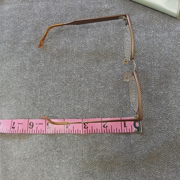 Vintage 1960s brown metal horn rim glasses - Picture 3 of 7